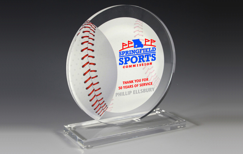 7621S (Screen Print), 7621P (4 Color Process) - Baseball Achievement Award